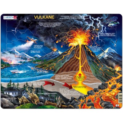 Larsen-NB2-DE Rahmenpuzzle - Vulkan