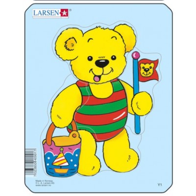 Larsen-Y1-4 Rahmenpuzzle - Teddybär