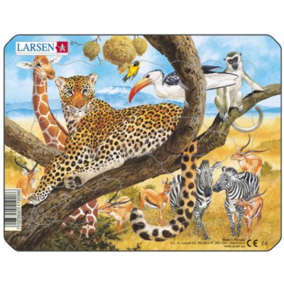 Larsen-Z8-2 Rahmenpuzzle - Dschungeltiere