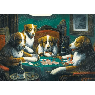 Puzzle  Magnolia-2325 Dogs Playing Poker