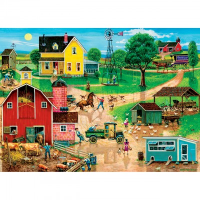 Puzzle  Master-Pieces-32005 XXL Teile - After the Chores