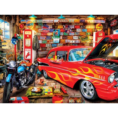 Puzzle  Master-Pieces-32273 Retro Garage