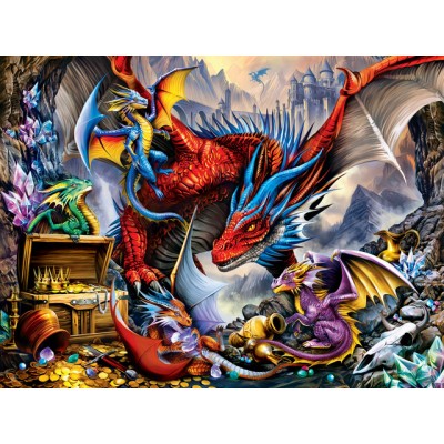 Puzzle  Master-Pieces-32281 XXL Teile - Dragon's Horde