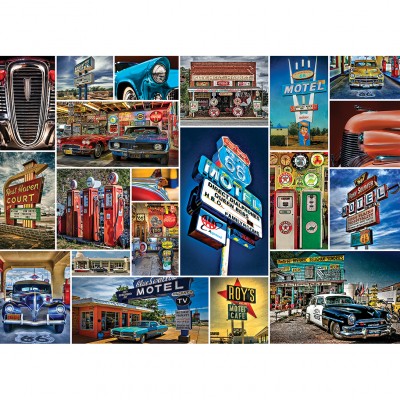 Master-Pieces-71772 Puzzle im Koffer - Route 66