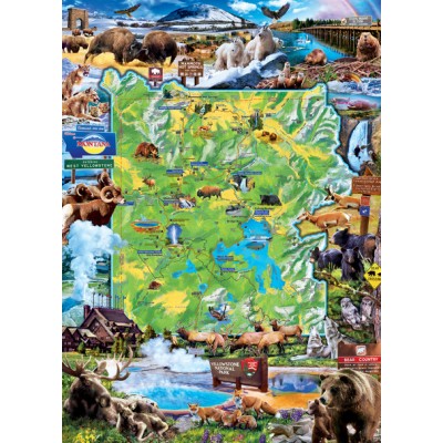 Puzzle  Master-Pieces-72057 Nationalparks - Yellowstone