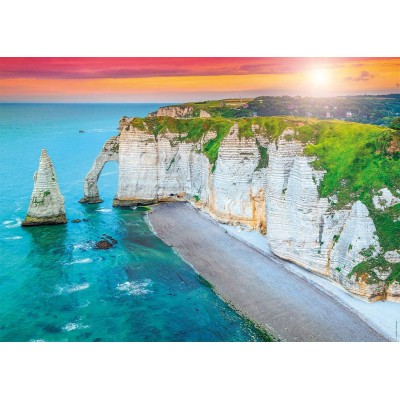 Puzzle  Nathan-00920 Falaises d'Etretat, Frankreich