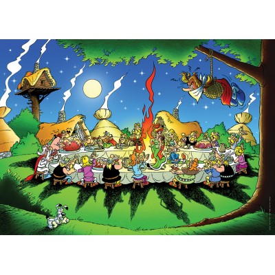 Puzzle  Nathan-00937 Asterix und Obelix: Das Bankett