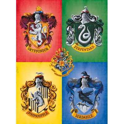 Puzzle Nathan-00955 Die Wappen von Hogwarts