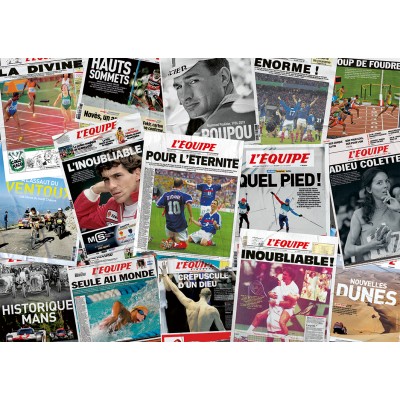 Puzzle Nathan-01319 Die Emblematischen Titelseiten / L'Equipe