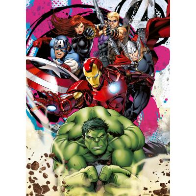 Puzzle Nathan-04148 Marvel Avengers - Avenger in Aktion