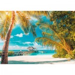 Puzzle  Nathan-87794 Levente Bodo - Paradies-Strand