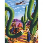 Puzzle  New-York-Puzzle-AA1701 Cactus Country - American Airlines Poster Mini