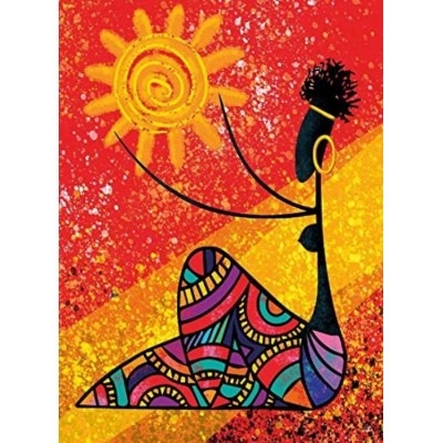 Puzzle Nova-Puzzle-41059 Die Sonne und die Afrikanerin