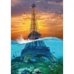  Nova-Puzzle-44008 Mini Puzzle - Fantastic Eiffel Tower