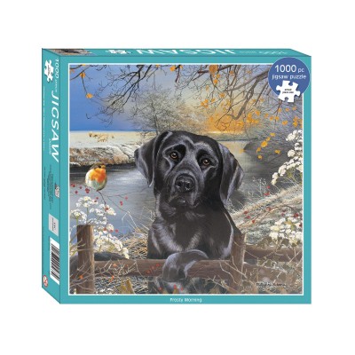 Puzzle Otter-House-Puzzle-72911 Black Labrador Frosty Morning