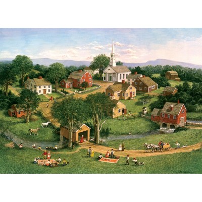 Puzzle  Cobble-Hill-40225 Picnic by the Bridge
