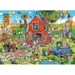Puzzle  Cobble-Hill-47018 Farmyard Folly