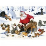 Puzzle  Cobble-Hill-47028 XXL Teile - Family - Santa Claus and Friends