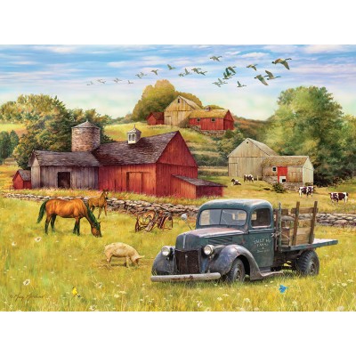 Puzzle  Cobble-Hill-48013 XXL Teile - Summer Afternoon on the Farm