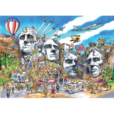 Puzzle  Cobble-Hill-53503 DoodleTown: Mount Rushmore