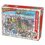 Puzzle  Cobble-Hill-53505 DoodleTown: 12 Days of Christmas
