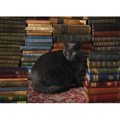 Puzzle  Cobble-Hill-80124 Library Cat