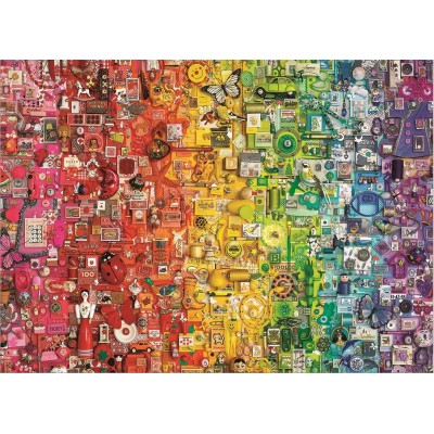 Puzzle  Cobble-Hill-80295 Colorful Rainbow