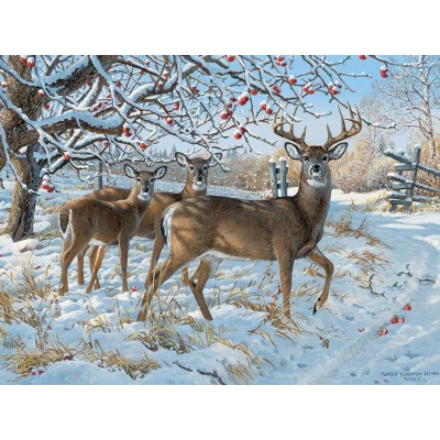 Puzzle  Cobble-Hill-85030 XXL Teile - Persis Clayton Weirs - Winter Deer