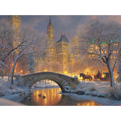 Puzzle  Cobble-Hill-85041 XXL Teile - Mark Keathley: Winter in the Park