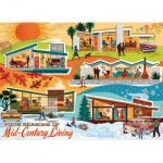 Puzzle  Cobble-Hill-85093 XXL Teile - Four Seasons of Mid-Century Living