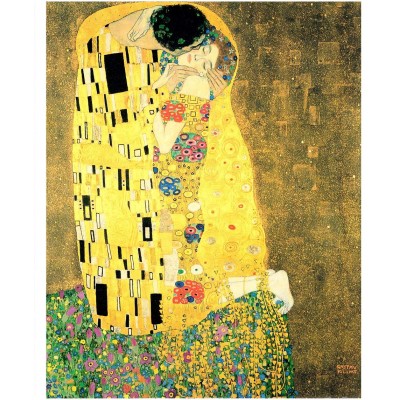 Pintoo-H1765 Puzzle aus Kunststoff - Klimt Gustav - The Kiss