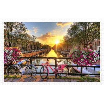 Pintoo-H1770 Puzzle aus Kunststoff - Beautiful Sunrise Over Amsterdam