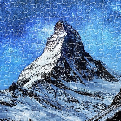 Pintoo-H2066 Puzzle aus Kunststoff - Light of Zermatt, Switzerland