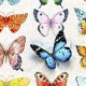 Puzzle aus Kunststoff - Beautiful Butterflies