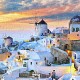 Puzzle aus Kunststoff - Beautiful Sunset of Greece