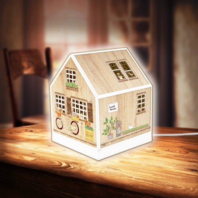 Pintoo-R1005 3D Puzzle - House Lantern - Little Wooden Cabin