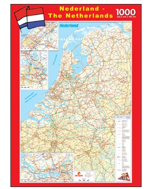 Puzzle PuzzelMan-108 Karte der Niederlande