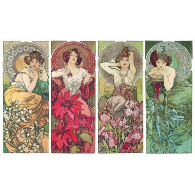 Puzzle-Michele-Wilson-A1008-750 Handgeschnittenes Holzpuzzle - Precious Stones - Mucha