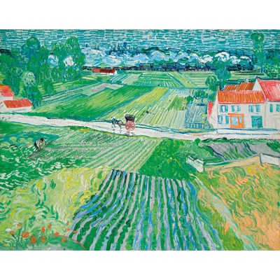 Puzzle-Michele-Wilson-A1118-1000 Handgeschnittenes Holzpuzzle - Auvers Landscape