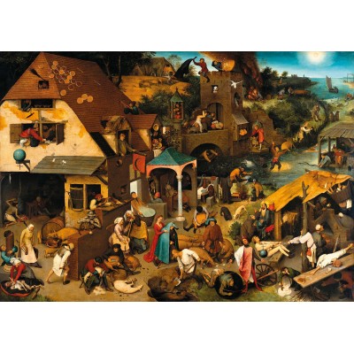  Puzzle-Michele-Wilson-A131-150 Handgeschnittenes Holzpuzzle - Flemish Proverbs