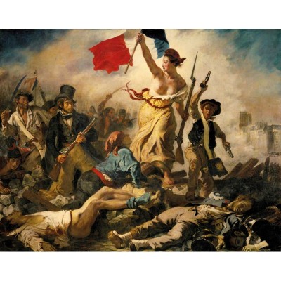 Puzzle-Michele-Wilson-A460-350 Puzzle aus handgefertigten Holzteilen - Eugène Delacroix : La Liberté Guidant le Peuple