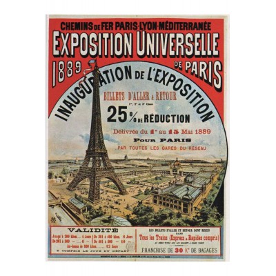 Puzzle-Michele-Wilson-A656-80 Puzzle aus handgefertigten Holzteilen - Exposition Universelle de Paris, 1889