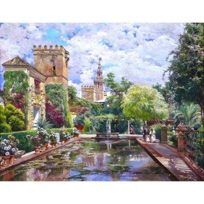 Puzzle-Michele-Wilson-A661-250 Handgeschnittenes Holzpuzzle - Manuel Garcia Y Rodriguez - The Alcazar Basin
