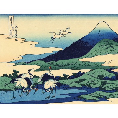 Puzzle-Michele-Wilson-Cuzzle-Z22 Puzzle aus handgefertigten Holzteilen - Hokusai: Umezawa