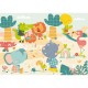 Handgeschnittenes Holzpuzzle - The Savannah Has Fun