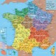 Holzpuzzle - Karte von Frankreich Regionen