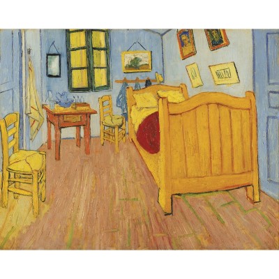 Puzzle-Michele-Wilson-K040-24 Puzzle aus handgefertigten Holzteilen - Vincent Van Gogh - Das Zimmer in Arles