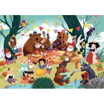 Puzzle-Michele-Wilson-K067-50 Handgeschnittenes Holzpuzzle - Il Etait Une Fois