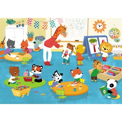 Puzzle-Michele-Wilson-K103-12 Handgeschnittenes Holzpuzzle - Long Live Nursery School