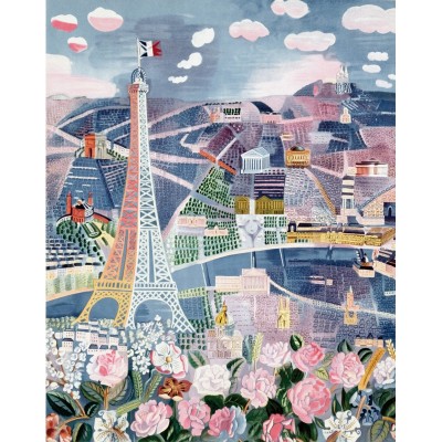  Puzzle-Michele-Wilson-K25-24 Puzzle aus handgefertigten Holzteilen - Raoul Dufy - Paris im Frühling